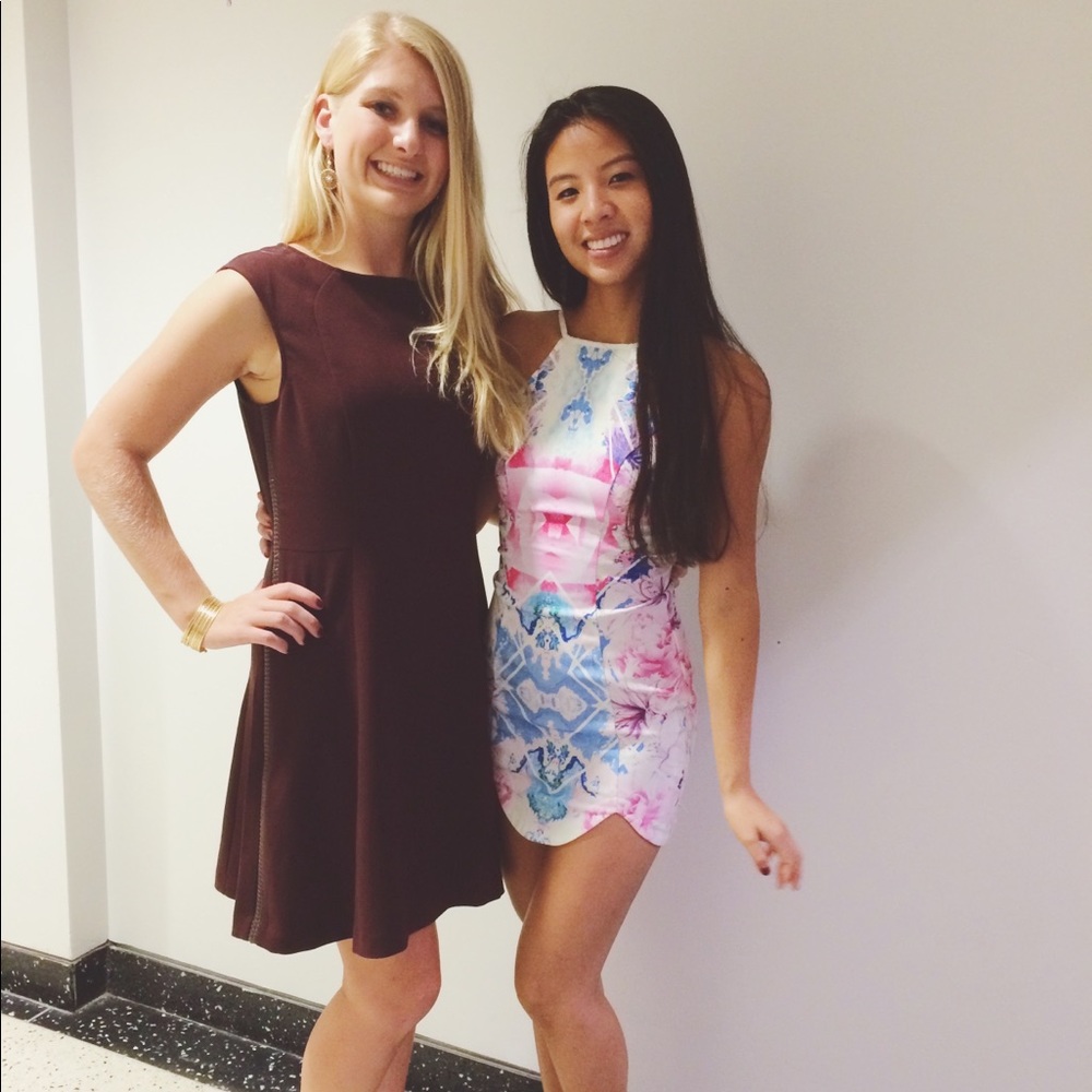 Multi colored dress from Roumor boutique- bought at LF size extra small